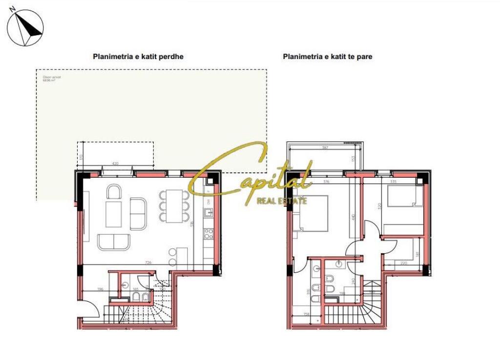 SHITET APARTAMENT 2+1 MJULL-BATHORE 360.000 EURO
