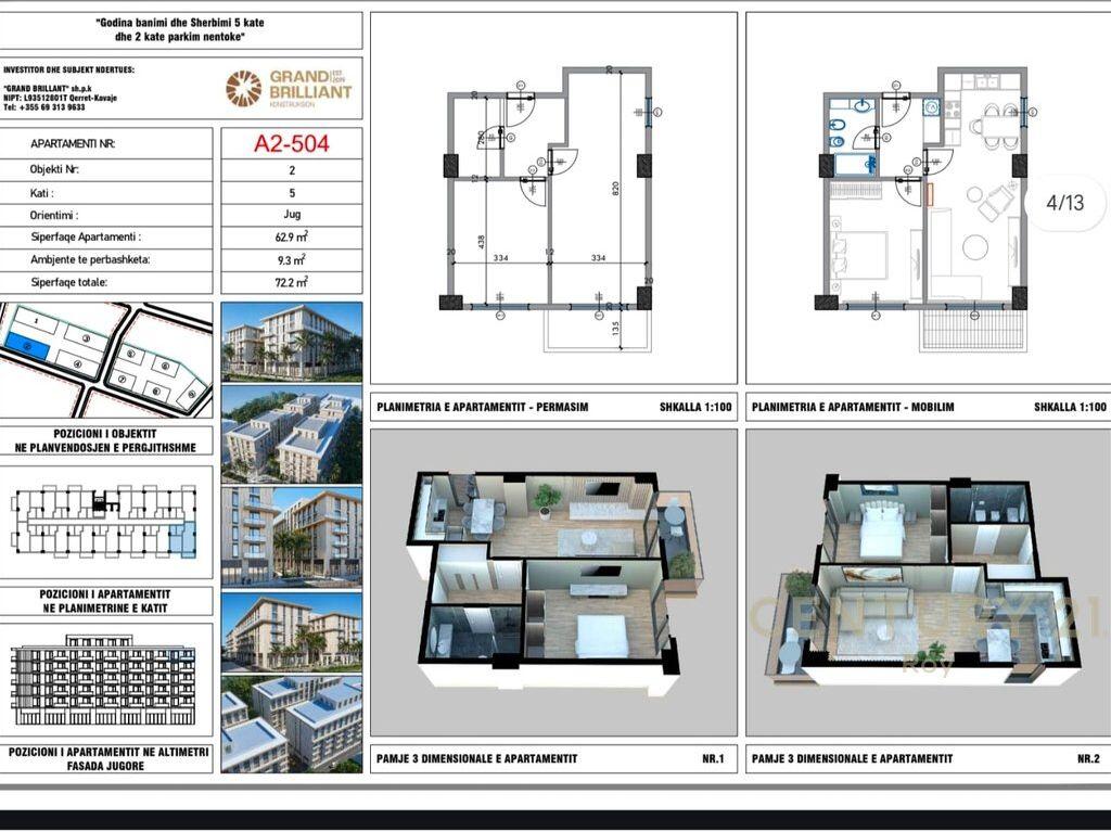 SHITET APARTAMENT 1+1 NE QERRET TEK RESIDENCA PALM PARADISE!