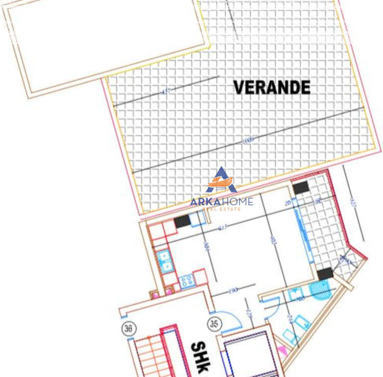 SHITET GARSONIERE ME MUNDESI MODIFIKIMI NE 1+1+BALLKON+VERANDE"UNAZA E RE"114000EURO