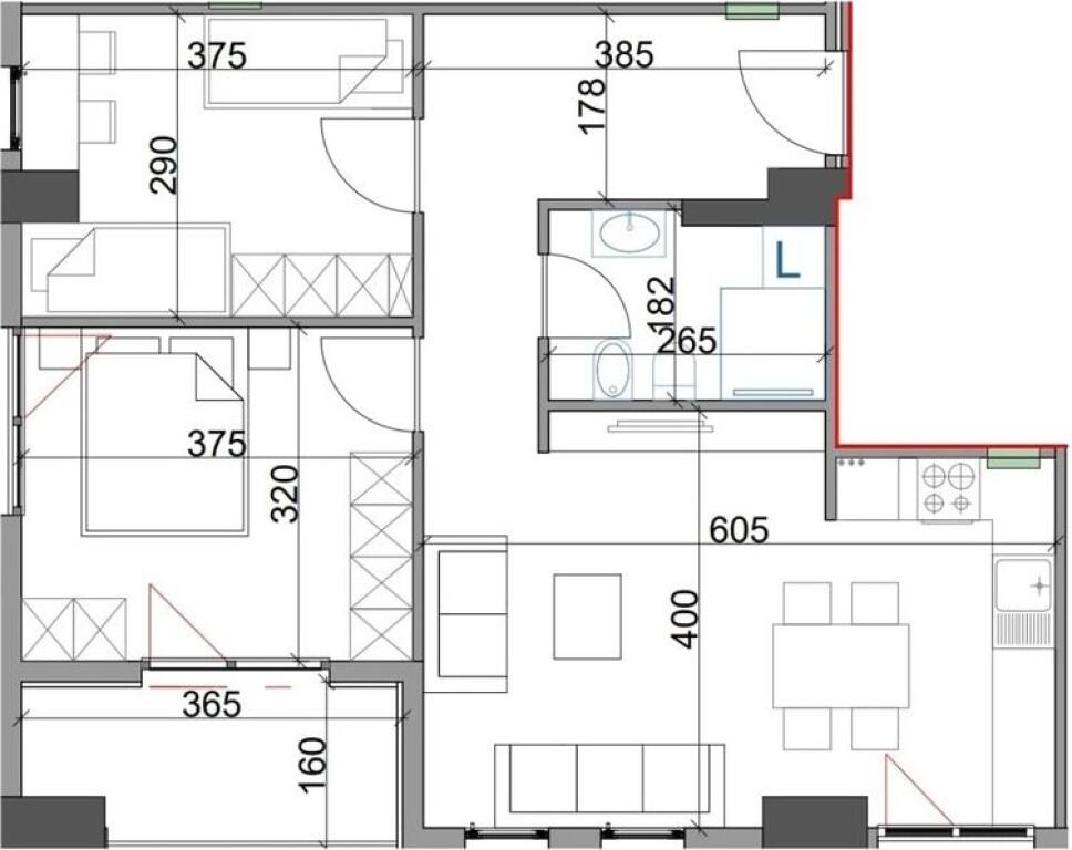 Shitet Apartament 2+1 te Kompleksi Aura ne Rr. Dritan Hoxha