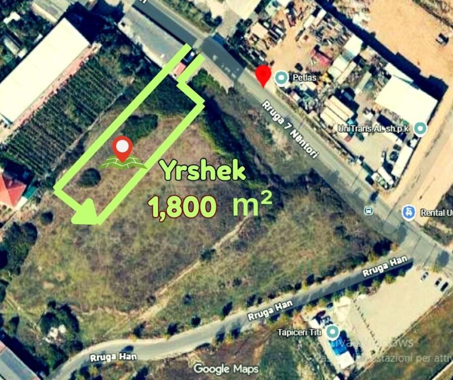 💥 Shitet toke në Yrshek – Mundësi e Artë Investimi afat gjate biznesi 💥