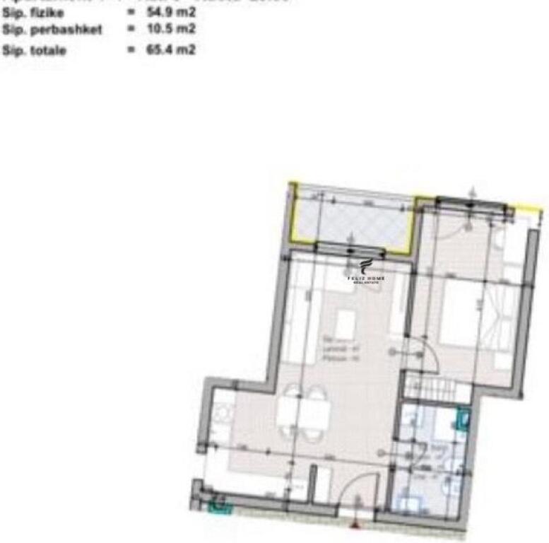 VENDESI APPARTAMENTO 1+1 PASKUQAN 75.000 EURO