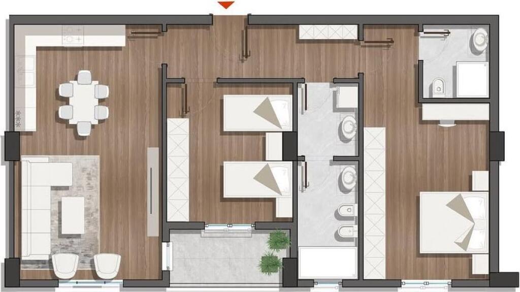 Appartamento 2+1+2 in Vendita a Kamez