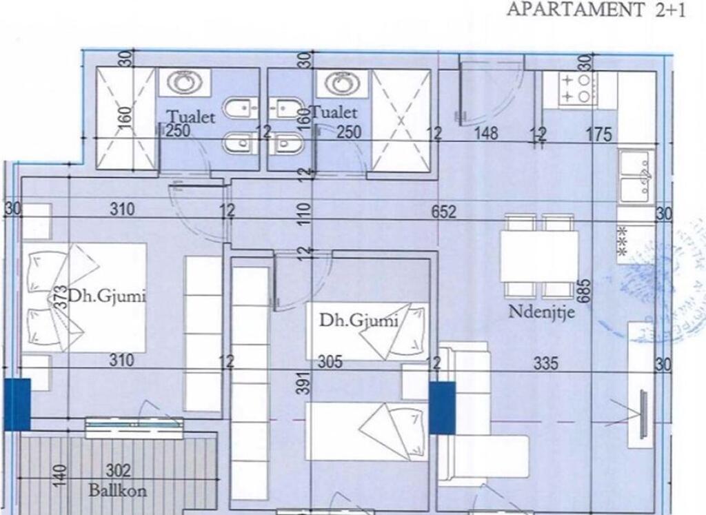Shitet Apartament 2+2 – Tirana Entry 2