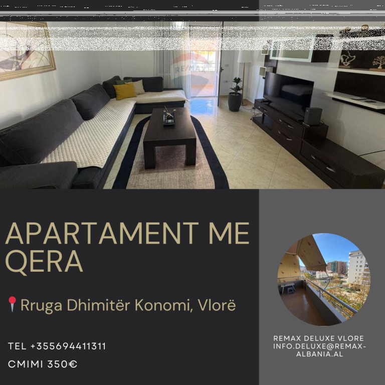 Apartament 1+1 me Qira, Lungomare, Vlorë