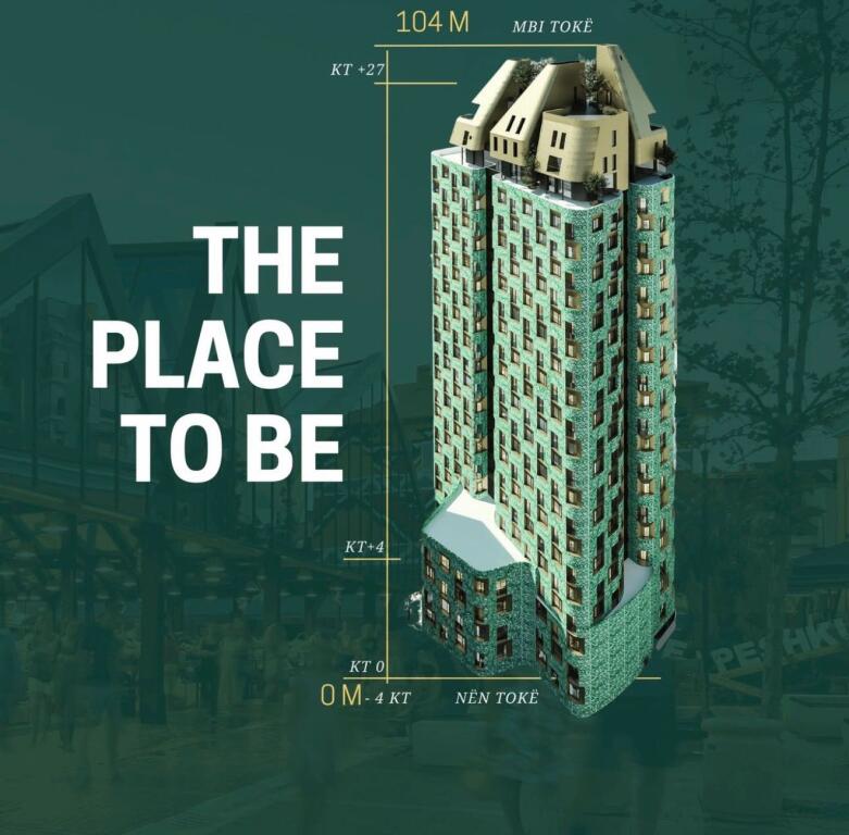 Apartament 1+1 per shitje tek Bazaar Gate/Pazari i Ri.