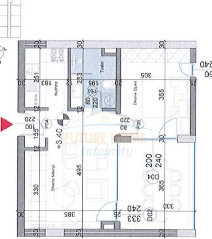 Shitet Apartament 1+1, Turquoise Marina, Gjiri i Lalzit