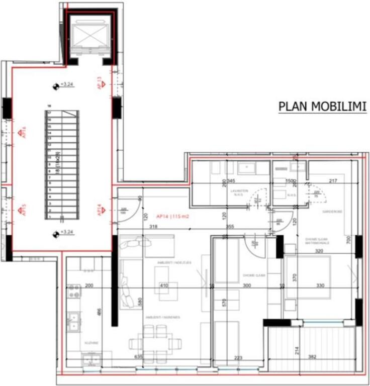 SHITET APARTAMENT 2+1+2 PALLATI I BRIGADAVE ( OKAZION )