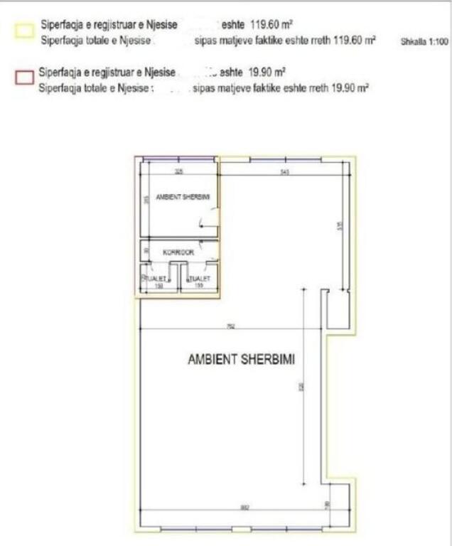 AMBIENT KOMERCIAL PER SHITJE NE ZONEN E PAZARIT TE RI