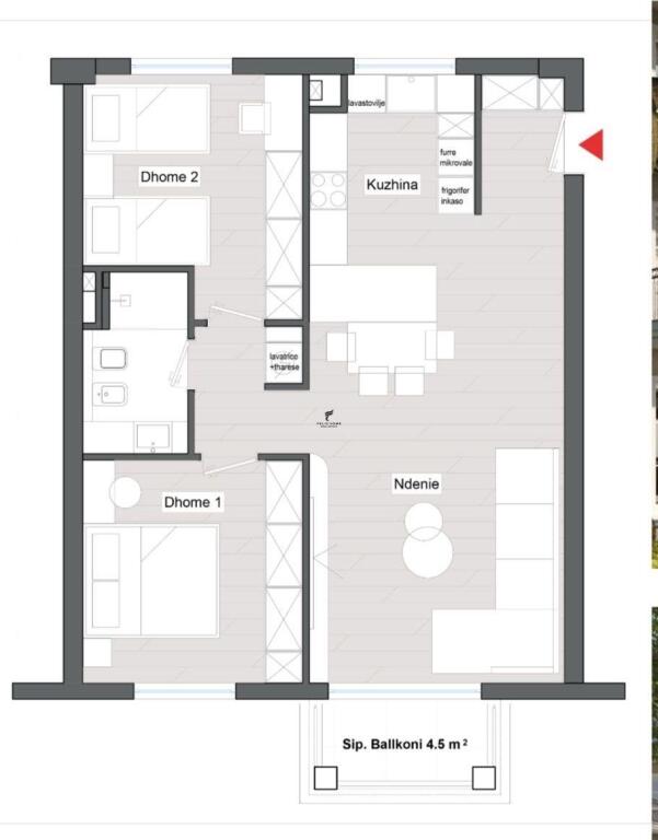 SHITET APARTAMENT 2+1 LIQENI I FARKES 231.600 EURO