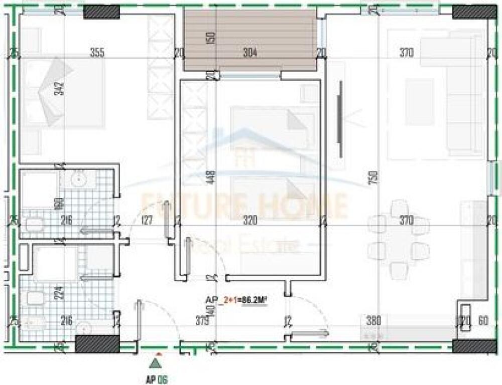 Shitet, Apartament 2+1+2, Paskuqan, Tiranë