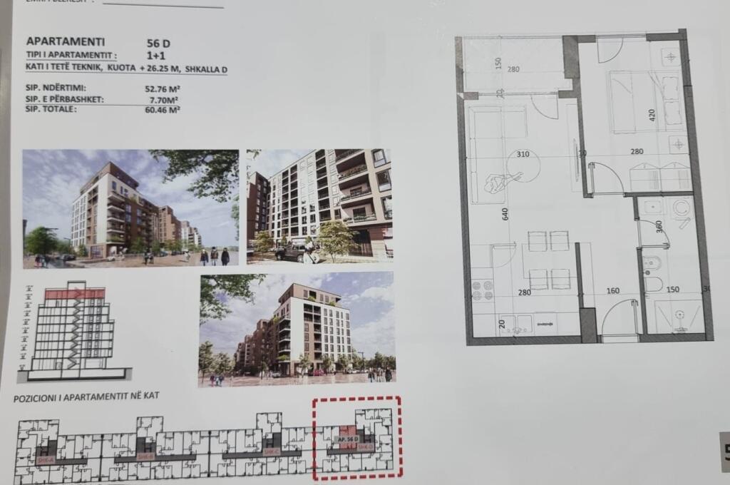 1+1 Apartment for Sale in Kamëz Excellent Investment Opportunity!