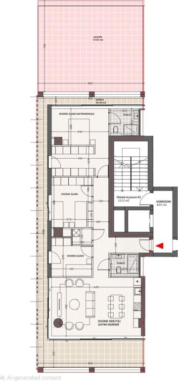 SHITET APARTAMENT 3+1+2 – VIJA E PARË, VLORA MARINA 🟦⚓