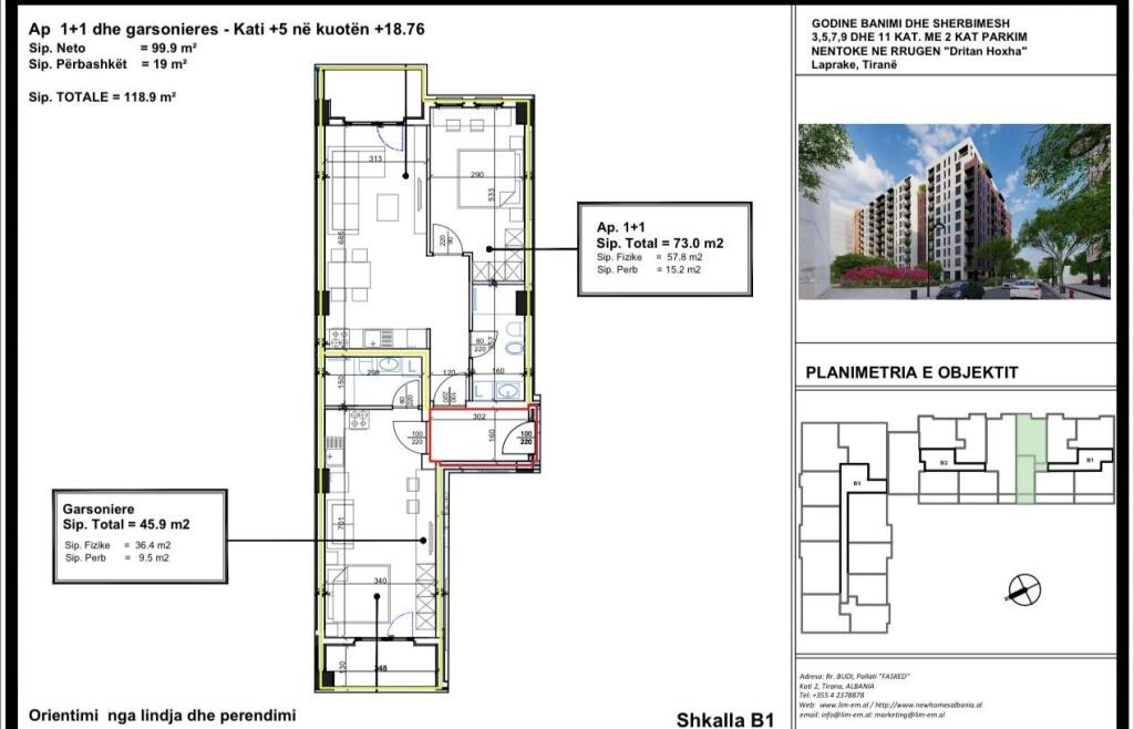 🏡 SHITET APARTAMENT 2+1 – KOMPLEKSI AURA