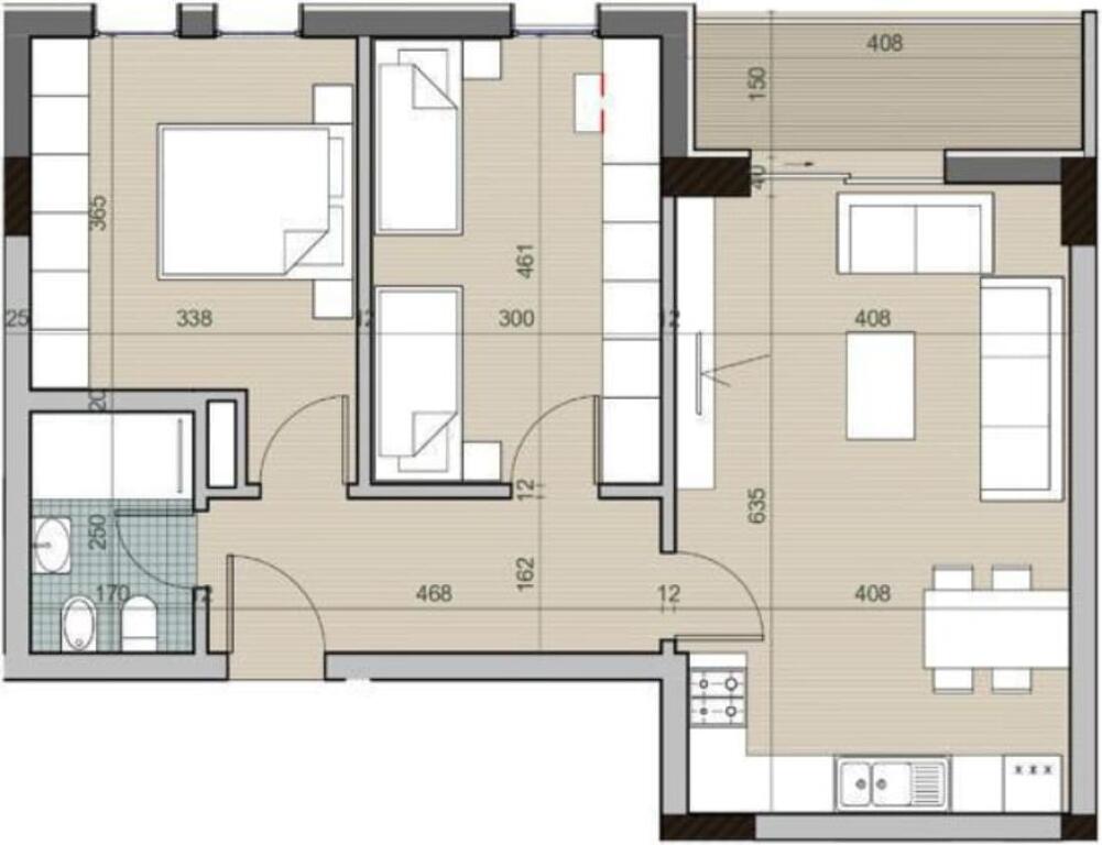 SHES APARTAMENT 2+1 NE UNIVERS CITY!
