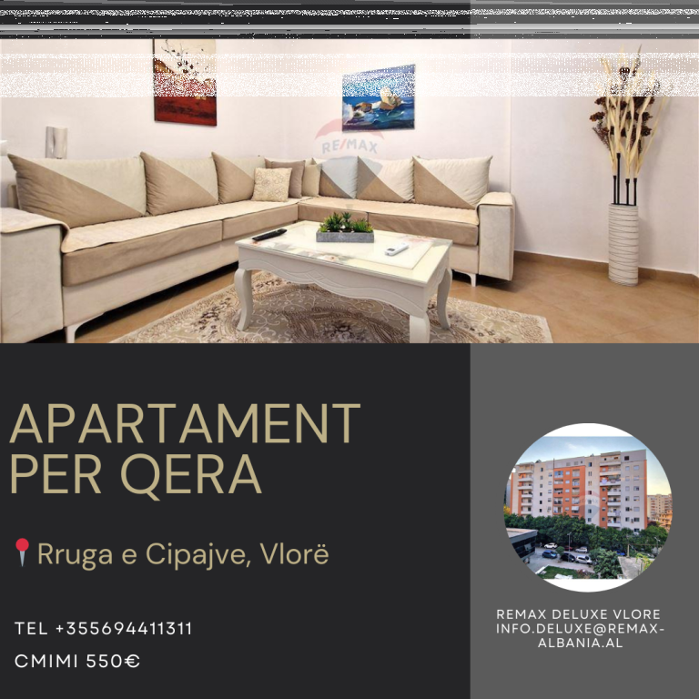 Apartament 2+1 me Qera