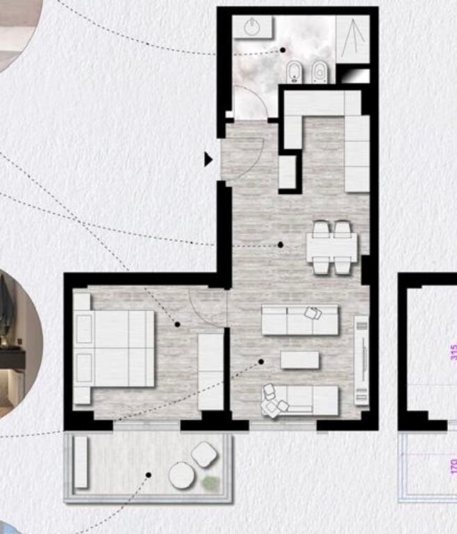 1+1 Star Bosko apartment for sale