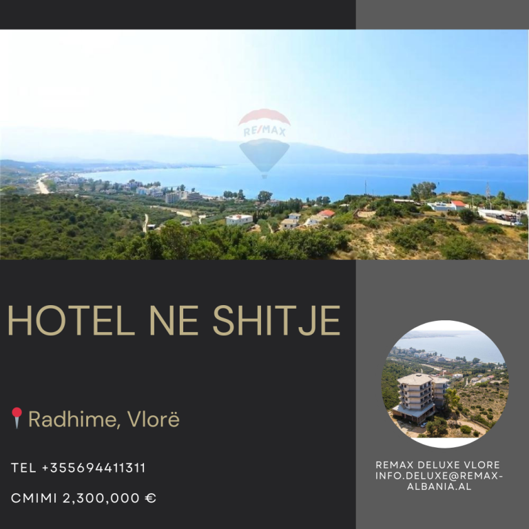 HOTEL NË SHITJE, RADHIMË, VLORË