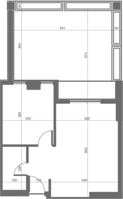 Apartament 1+1 në shitje në projektin Univers City