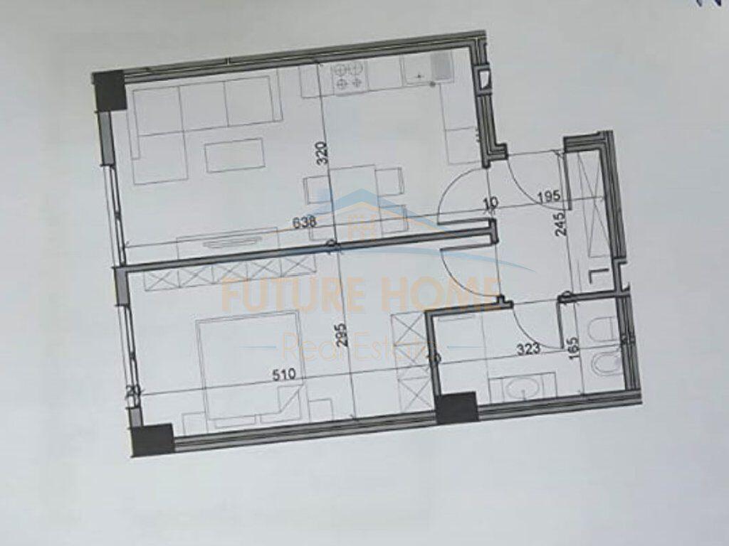 For sale, Apartment 1+1, '' Aluna '' Residence, Paskuqan, Tirana
