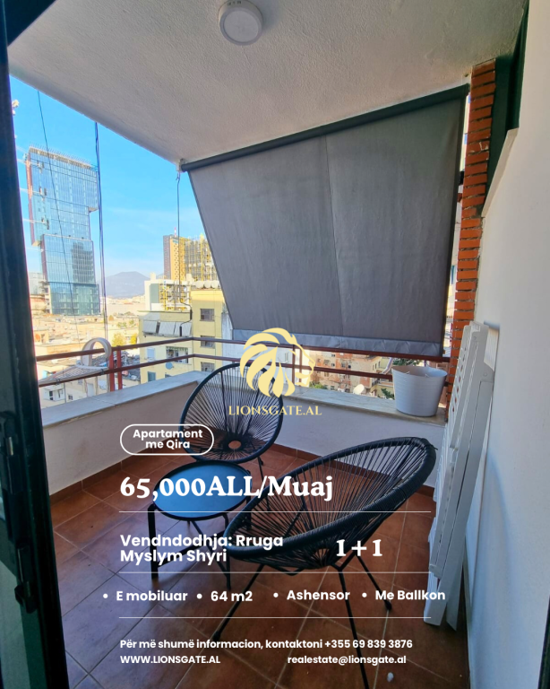 🏡 APARTAMENT ME QIRA – RR. MYSLYM SHYRI