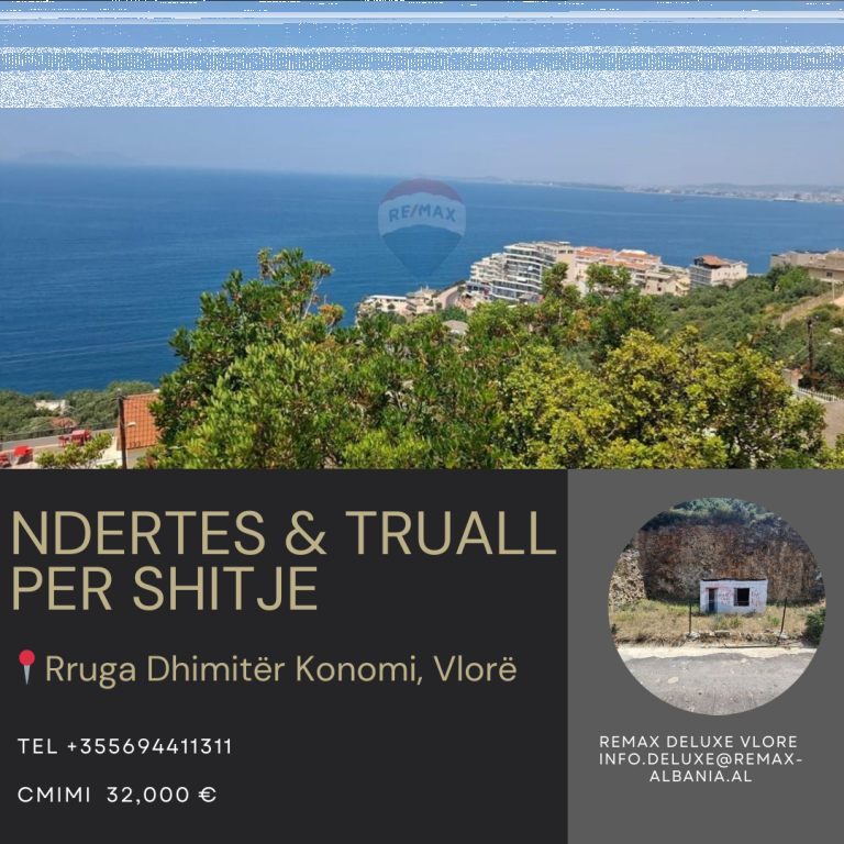 Ndërtesë &amp; Truall në Shitje, Uji i Ftohtë, Vlorë