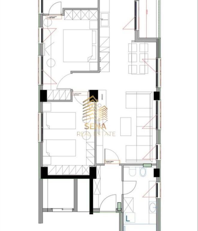 In vendita, Appartamento 2+1+2, Via Dritan Hoxha, 210.000 Euro TRATTABILE