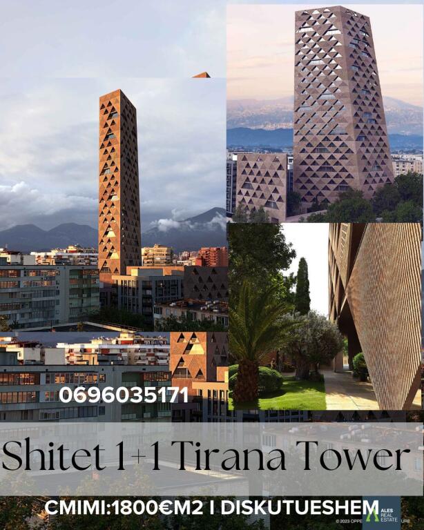 shitet apartament 1+1 te tirana tower