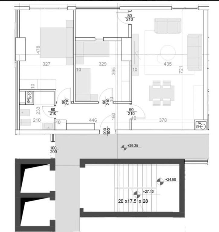 SHITET APARTAMENT 2+1, TEK ISH PARKU I AUTOBUZAVE, TIRANË!