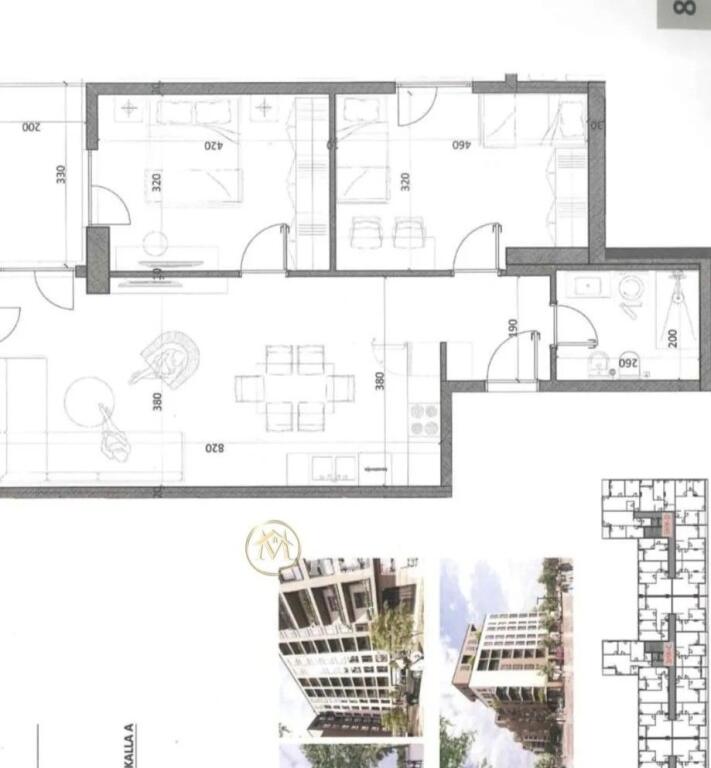 Vendita | Appartamento 2 + 1 | Kamëz | 77000 €