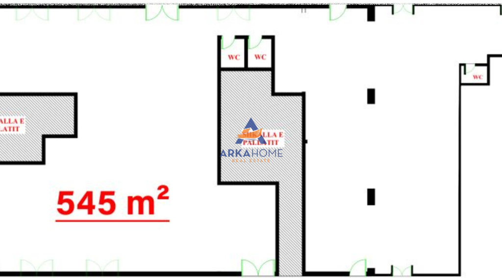 SHITET AMBIENT KOMERCIAL – OKAZION 545 M² "ASTIR – KOMPLEKSI FRATARI" 1.526.000 EURO