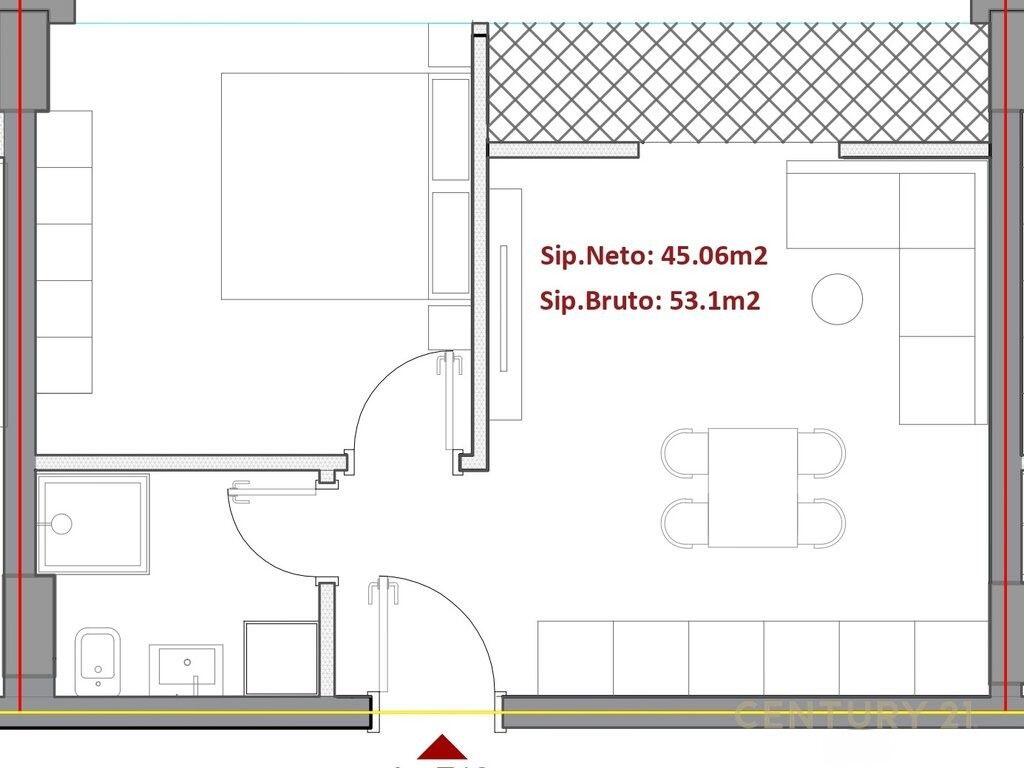 SHITET APARTAMENT 1+1, NË RRUGËN 5 MAJI, TIRANË!!