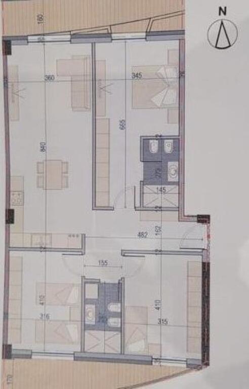 Appartamento 3+1+2 +2 Posti Auto in Vendita nel Centro presso “Residenca Mine Peza” a Tirana ( ID 4131347 )