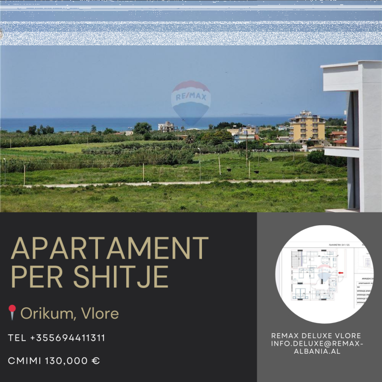 Apartament 2+1 në Shitje, Orikum, Vlorë