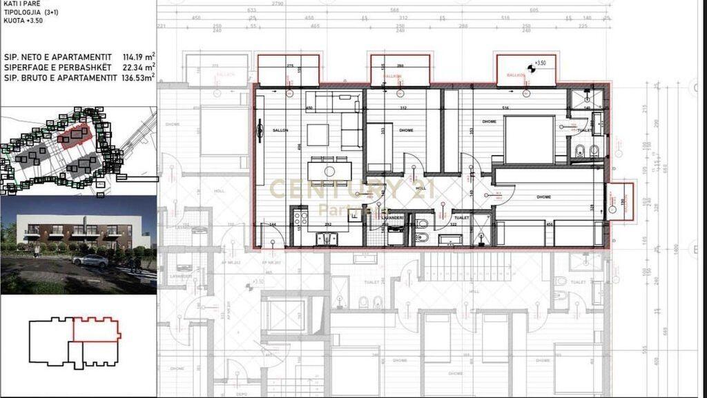 OKAZION! APARTAMENT 3+1+2 NE FARKE OPSION KLERINGU