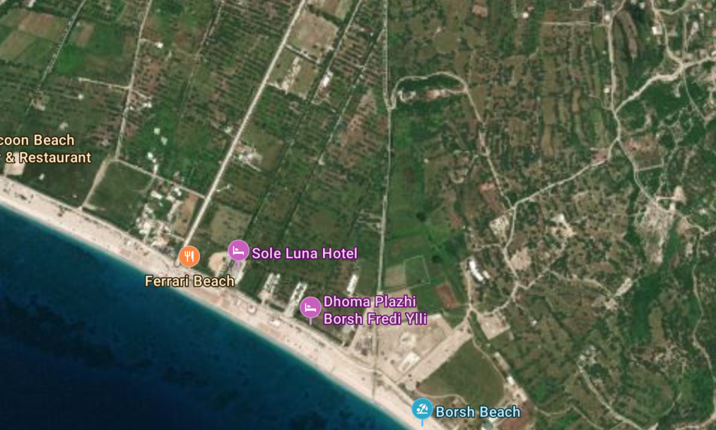 Shitet Tokë Bregdetare – Vijë e Parë, Borsh Plazh