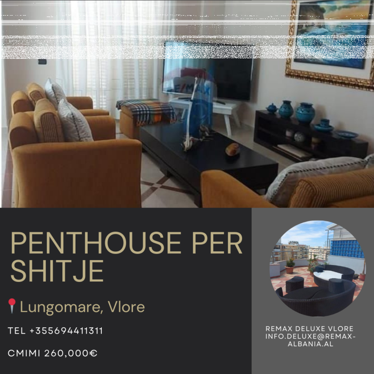 Penthouse Ekskluzive në Shitje – Lungomare, Vlorë