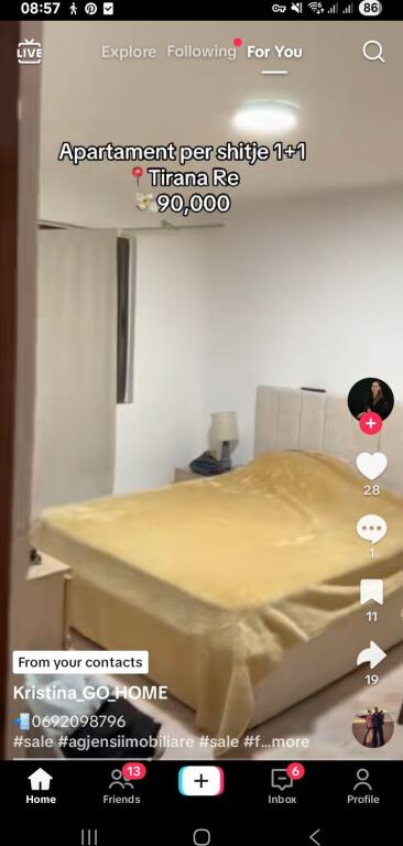 For rent 2+1 + parking dry lake 800 eu