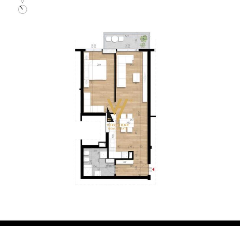 SHITET APARTAMENT 1+1 RESIDENZA TURDIU FUSHA E AVIACIONIT 128.000 EURO