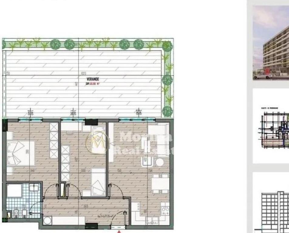 Shitet Apartament 2+1+verande, “Univers City” 132.500 Euro