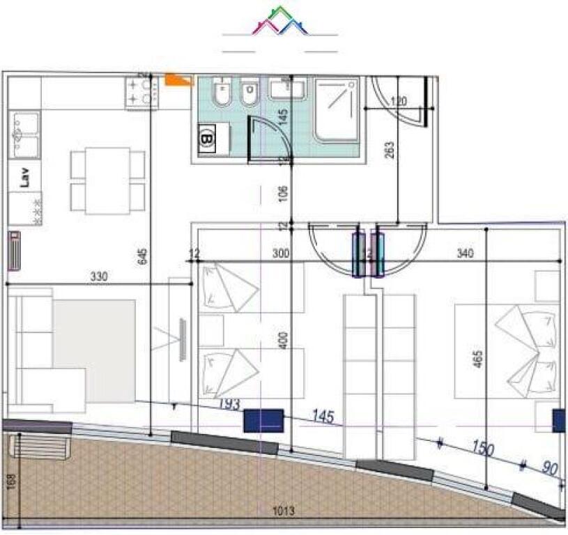 Zyre Me Qera 2+1 Tek Mine Peza (ID BZ2764) Tirane