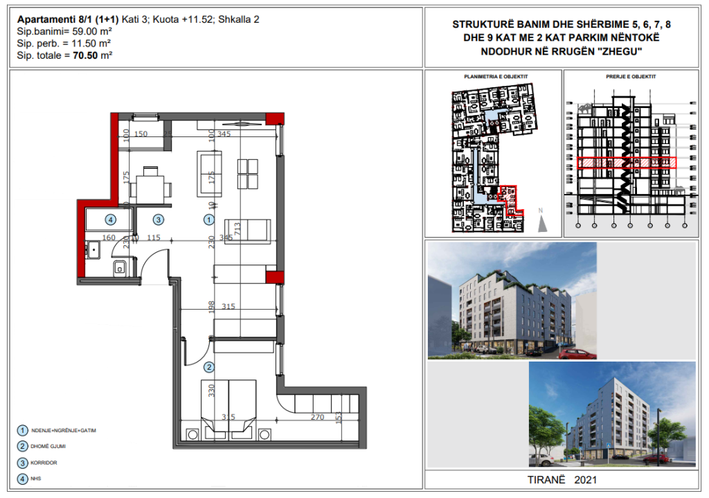 Occasione Appartamento 1+1 in vendita ad Ali Dem (Fase di Costruzione Avanzata / Liquidazione Totale)
