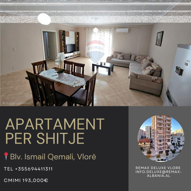 Apartament 2+1 në Shitje Skela, Vlorë
