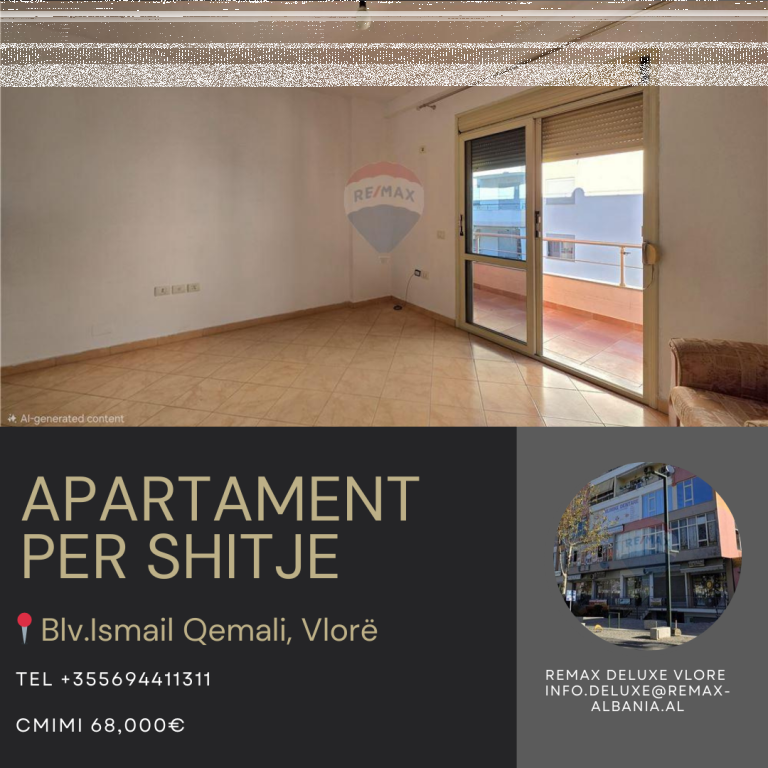 Apartament 1+1 në Shitje, Vlorë
