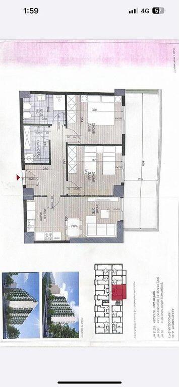 Appartamento 2+1 in vendita a Ish Fusha e Aviacionit, Tirana -