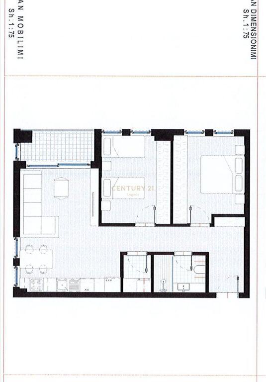 Shesim apartament 2+1 tek Rruga 5 Maji