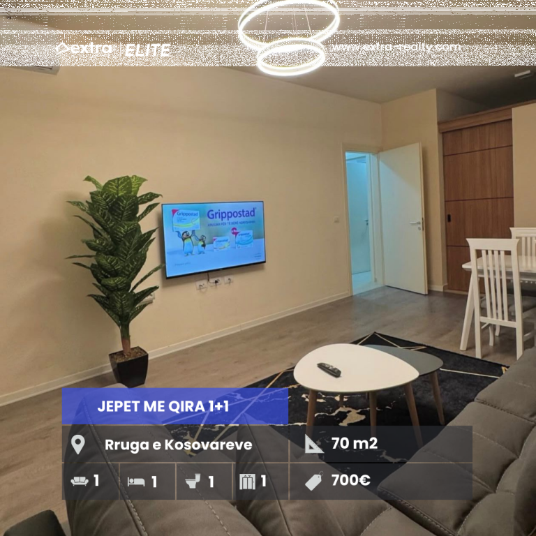 🔥 Jepet me Qira Apartament 1+1 🔥
