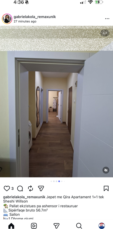 Appartamento in affitto 1+1 in piazza Wilson