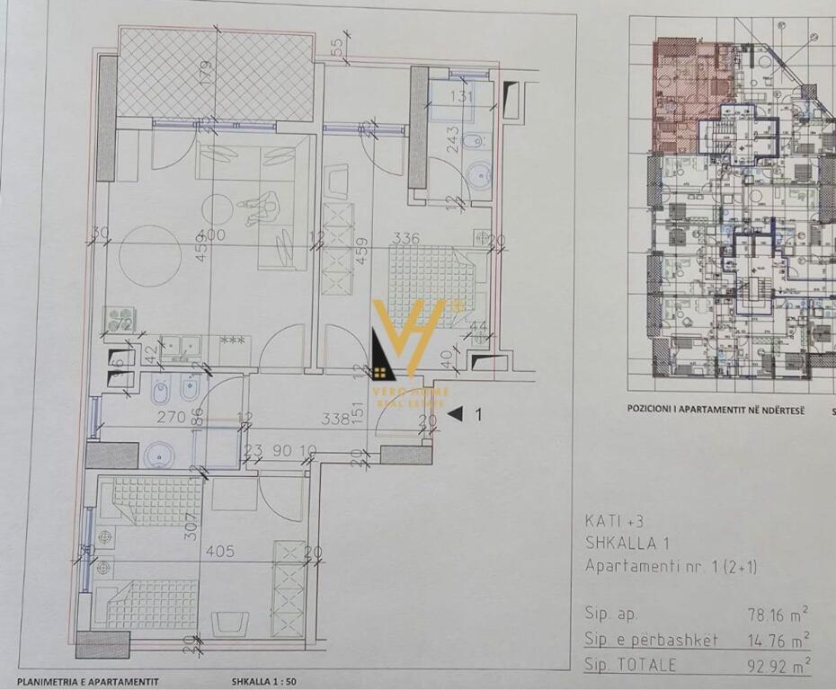 VENDESI APPARTAMENTO 2+1+2+BLK TE MINE PEZA 22.000.000 LEKE