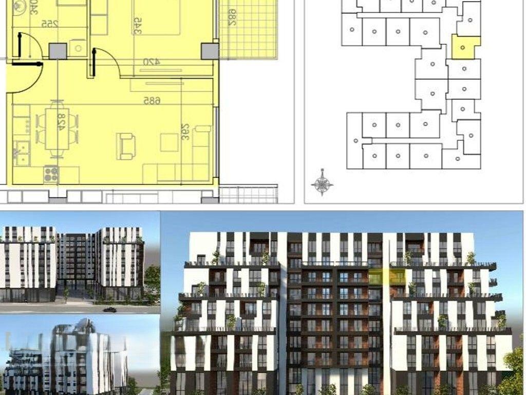 Appartamento 1+1 in vendita, complesso Belfiore, vicino alla strada principale, Paskuqan! 78.000 €